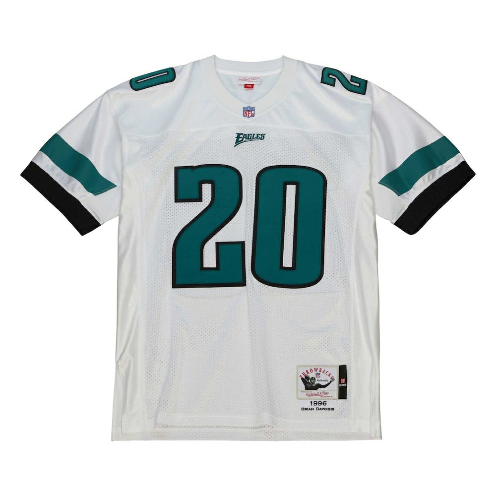 Brian Dawkins Philadelphia Eagles 1996 Authentic Throwback Retired Player Jersey White - Mitchell & Ness