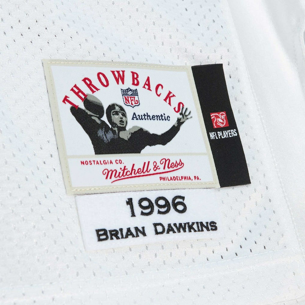 Brian Dawkins Philadelphia Eagles 1996 Authentic Throwback Retired Player Jersey White - Mitchell & Ness