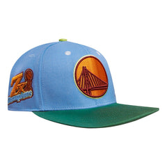 NBA - Golden State Warriors Pro Standard Retro Program 2-Tone Snapback Hat - Light Blue/Green