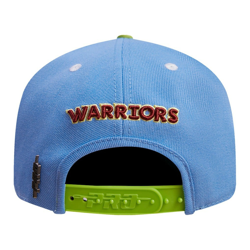 NBA - Golden State Warriors Pro Standard Retro Program 2-Tone Snapback Hat - Light Blue/Green
