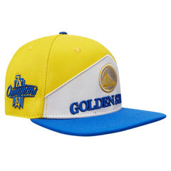 NBA - Golden State Warriors Pro Standard Pinch Chevron Adjustable Hat - Gold/Royal