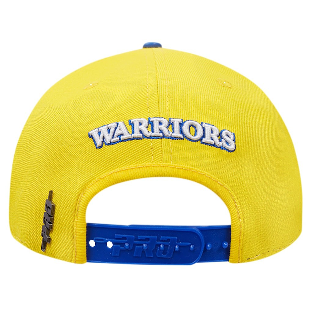 NBA - Golden State Warriors Pro Standard Pinch Chevron Adjustable Hat - Gold/Royal