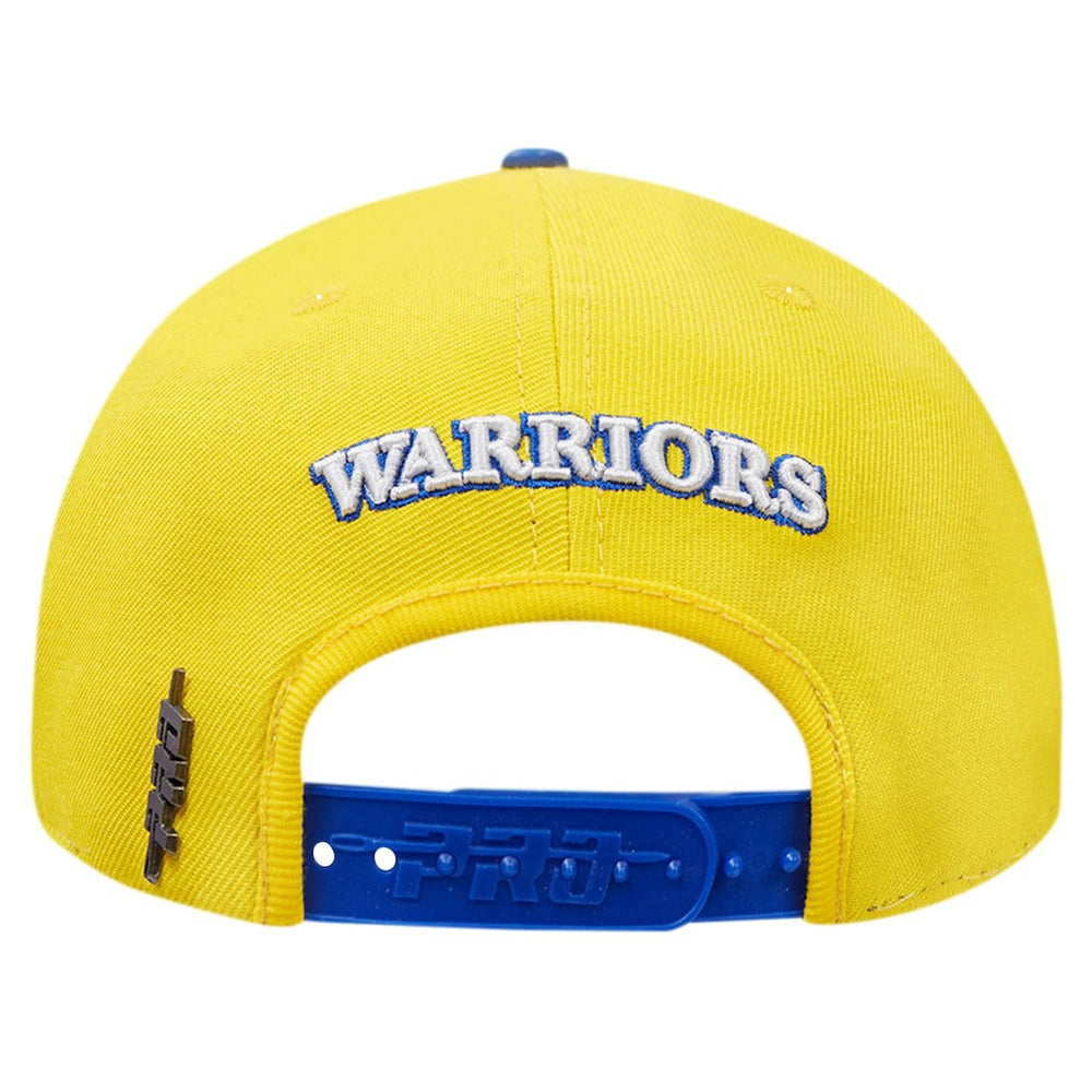 NBA - Golden State Warriors Pro Standard Pinch Chevron Adjustable Hat - Gold/Royal
