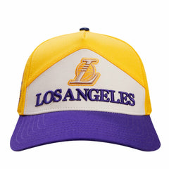 NBA - Los Angeles Lakers Pro Standard Pinch Chevron Adjustable Hat - Gold/Purple