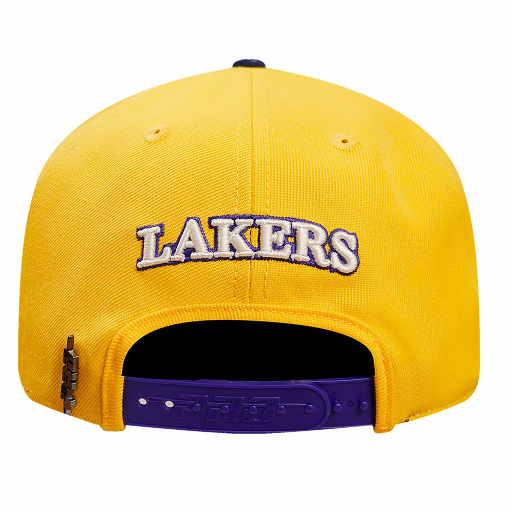 NBA - Los Angeles Lakers Pro Standard Pinch Chevron Adjustable Hat - Gold/Purple