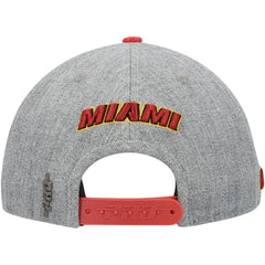 NBA - Miami Heat Pro Standard Classic Logo Two-Tone Snapback Hat - Gray/Red