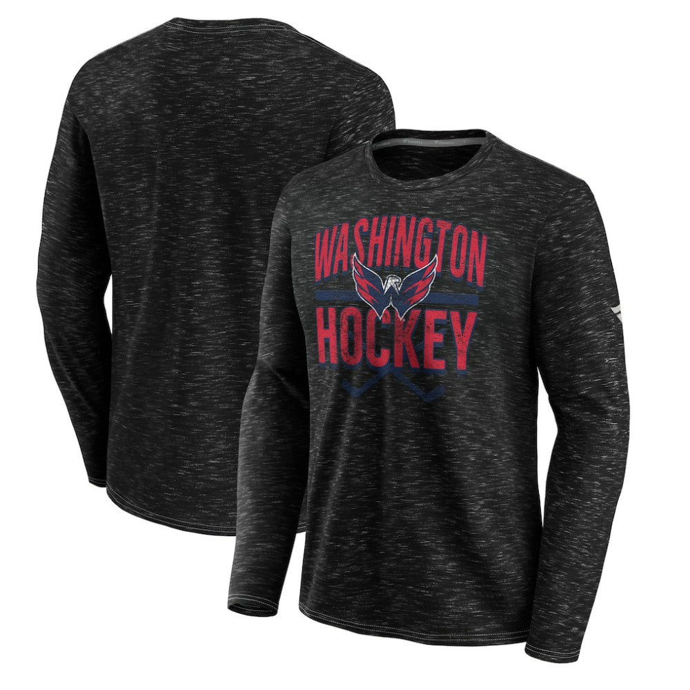 Washington Capitals Fanatics Iced Out Long Sleeve T-Shirt Gray