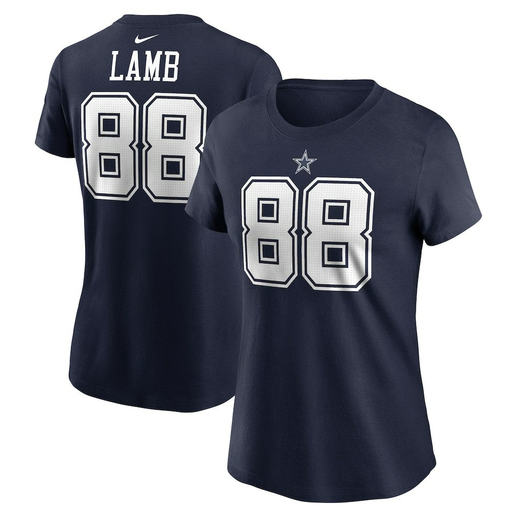 CeeDee Lamb Dallas Cowboys Women's Player Name & Number T-Shirt Navy - Nike