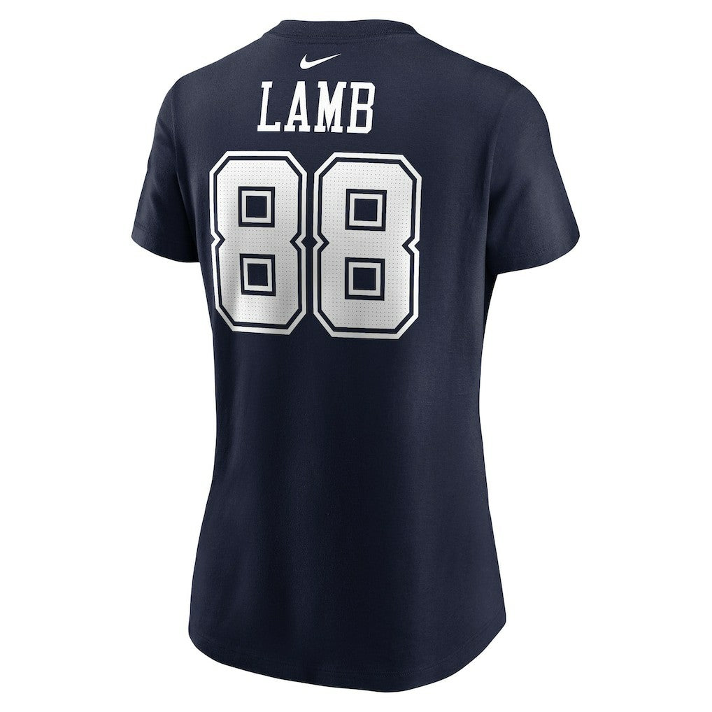 CeeDee Lamb Dallas Cowboys Women's Player Name & Number T-Shirt Navy - Nike