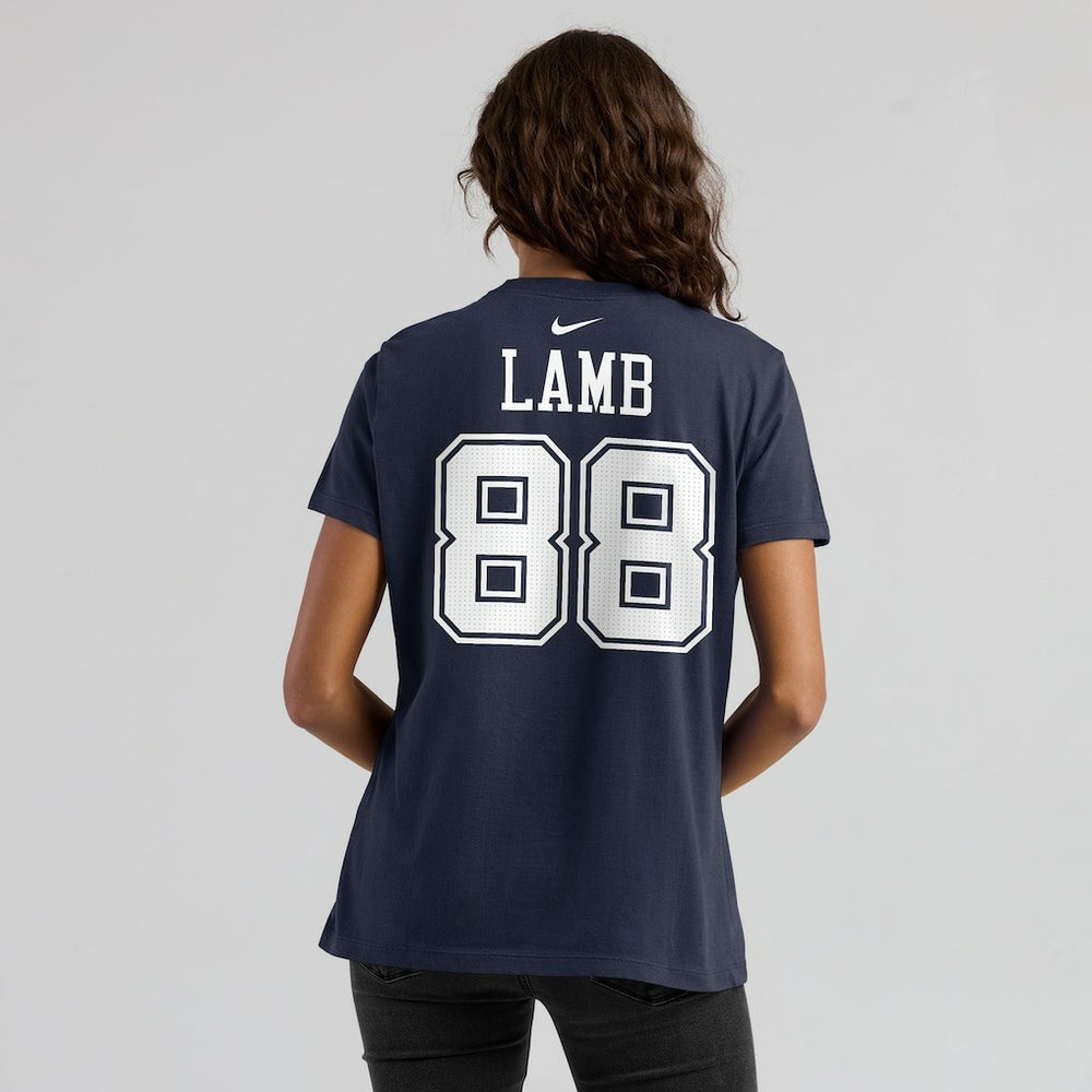 CeeDee Lamb Dallas Cowboys Women's Player Name & Number T-Shirt Navy - Nike