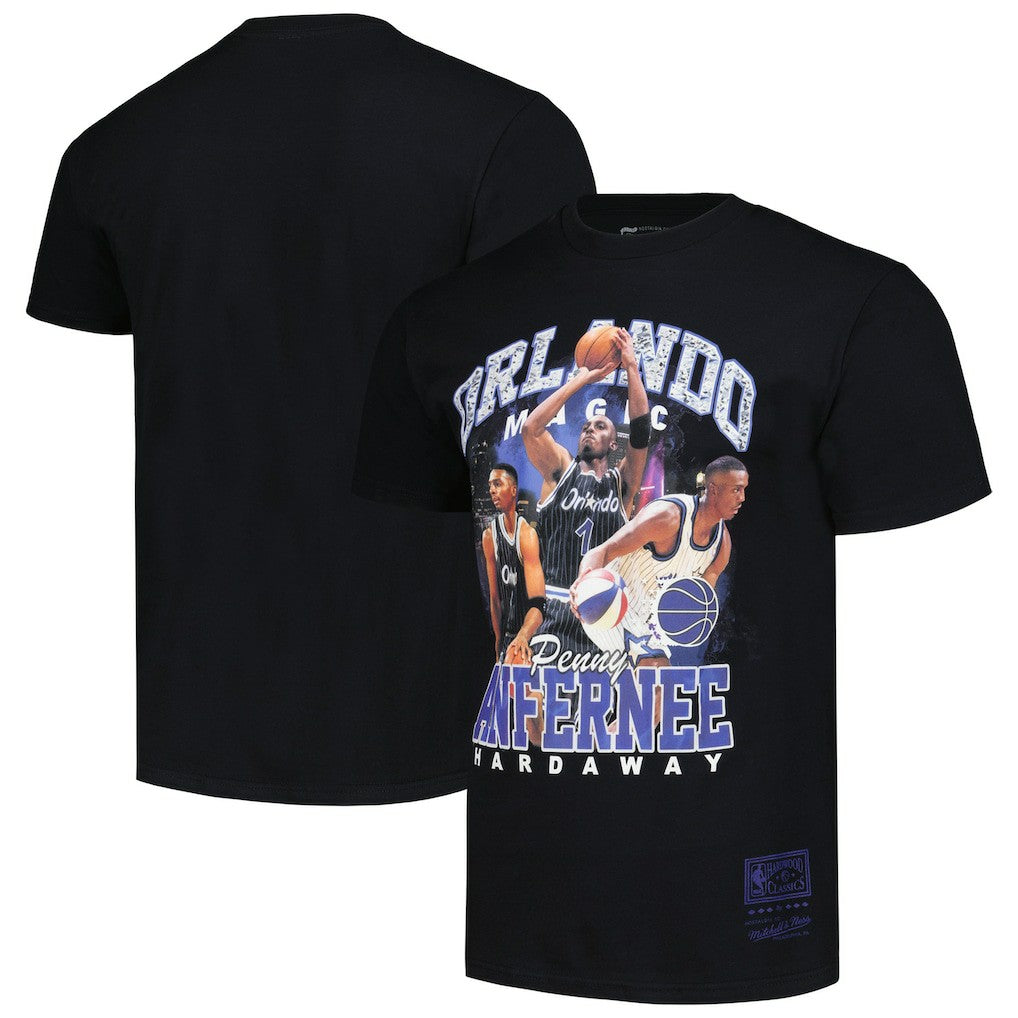 Mitchell & Ness - Penny Hardaway Orlando Magic Hardwood Classics Bling Concert Player T-Shirt - Black