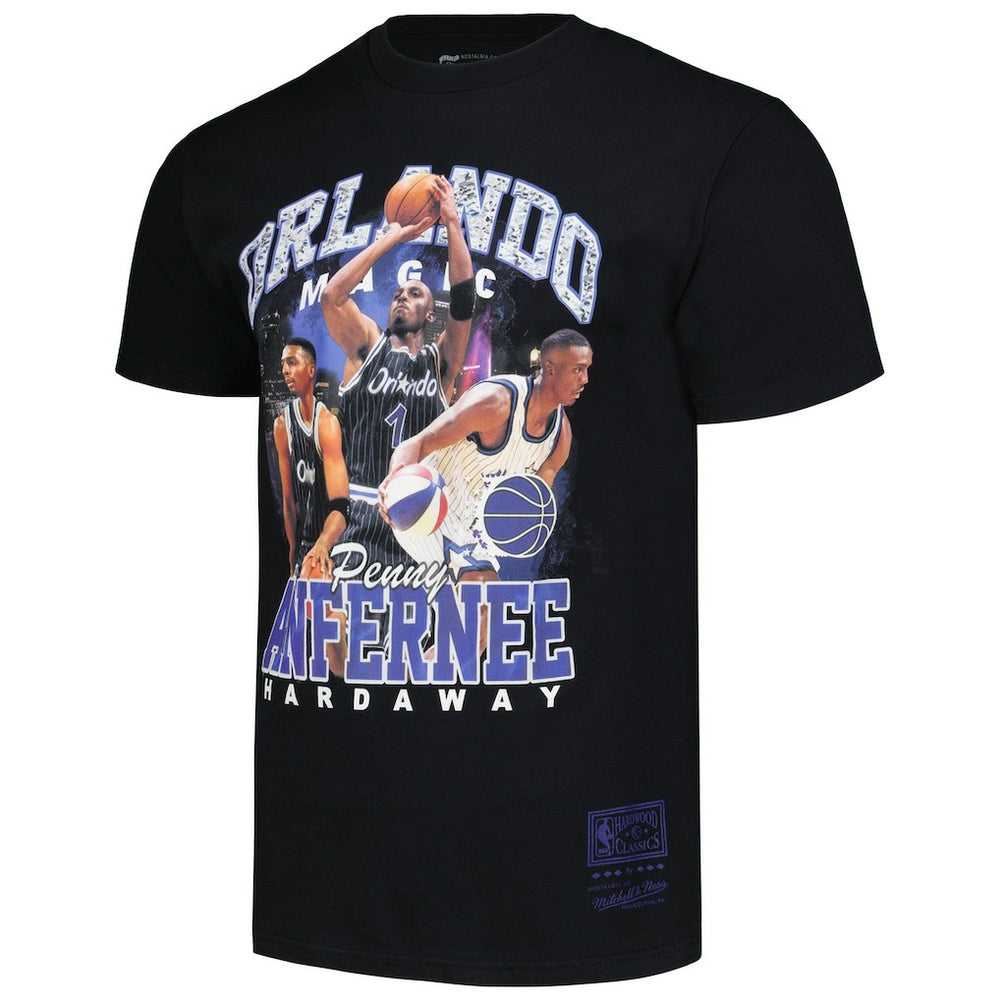 Mitchell & Ness - Penny Hardaway Orlando Magic Hardwood Classics Bling Concert Player T-Shirt - Black