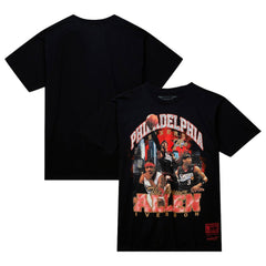 Mitchell & Ness - Allen Iverson Philadelphia 76ers Hardwood Classics Bling Concert Player T-Shirt - Black