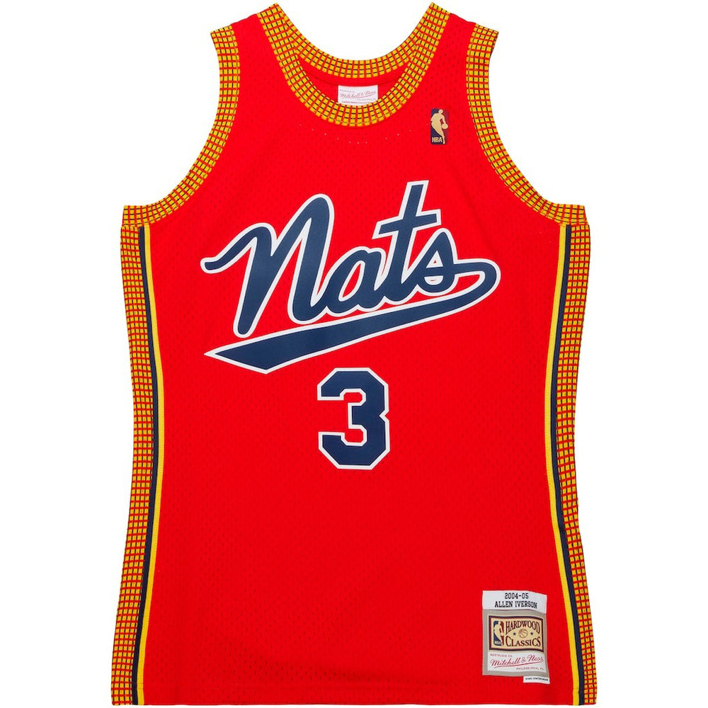 Mitchell & Ness - Allen Iverson Philadelphia 76ers 2004/05 Hardwood Classics Swingman Jersey - Red