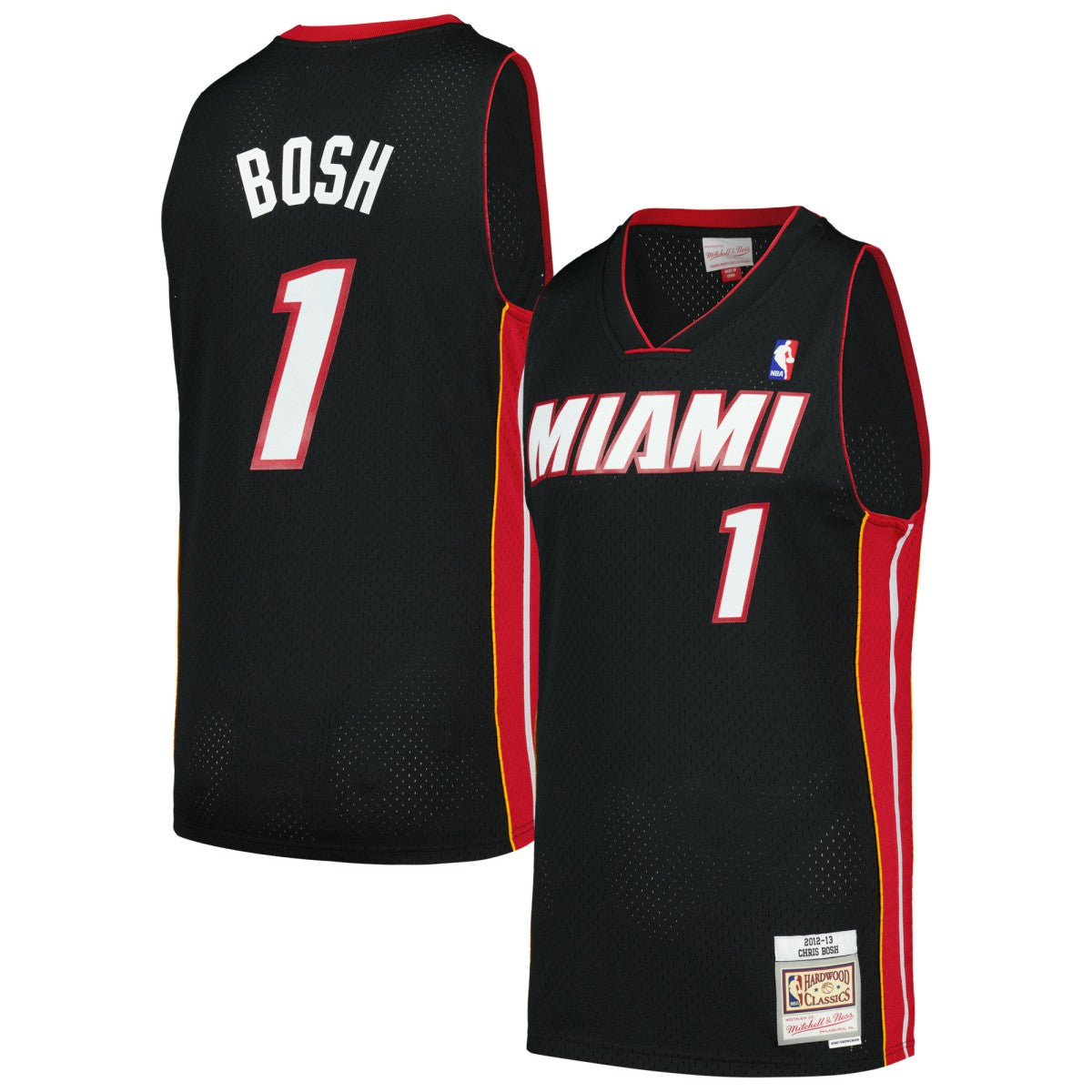 Chris Bosh Miami Heat 2012/13 Hardwood Classics Swingman Jersey - Black | NBA Jerseys