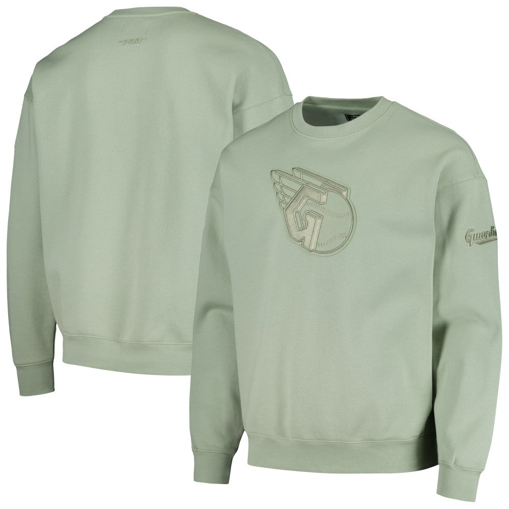 Cleveland Guardians Pro Standard Neutral Drop Shoulder Pullover Sweatshirt discount