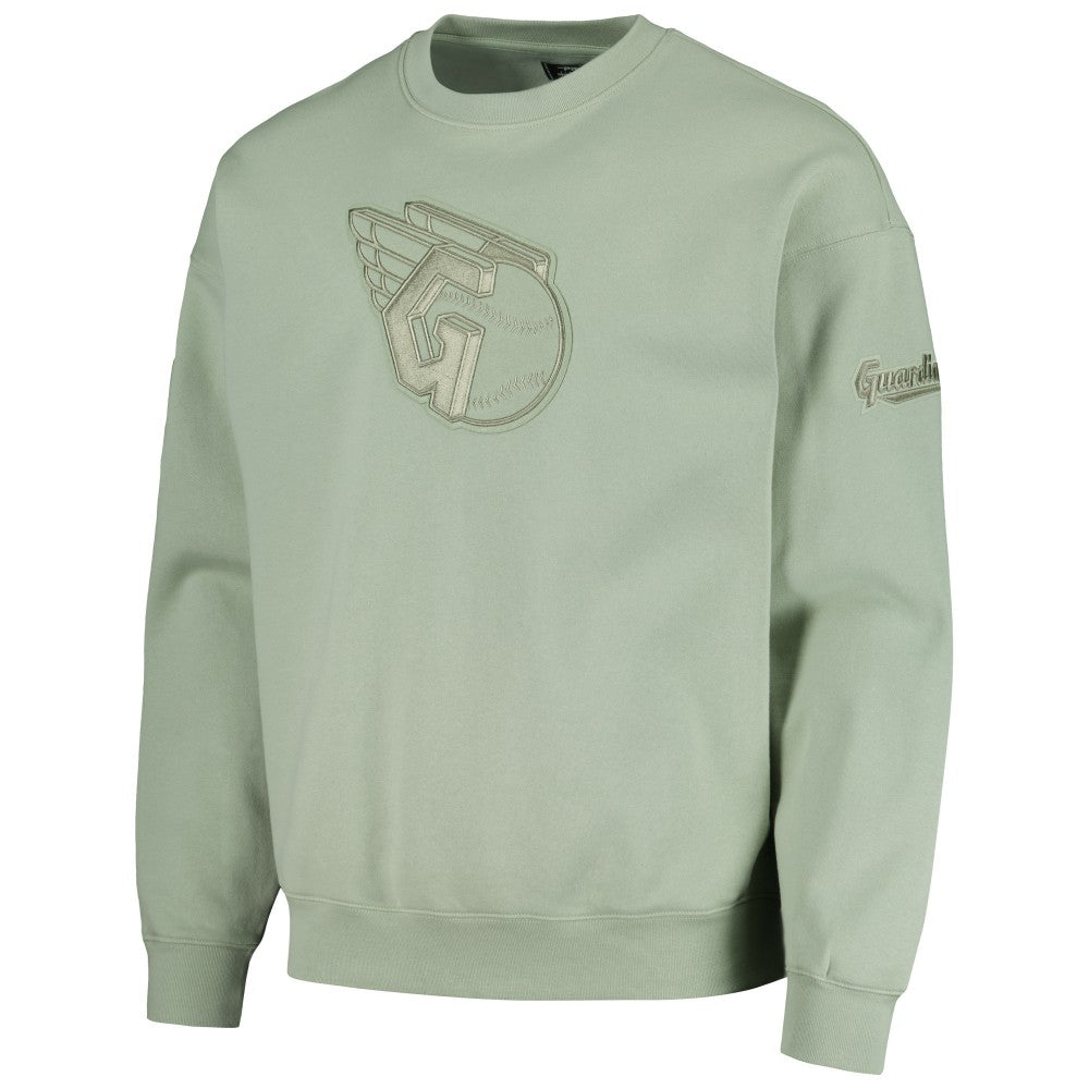Cleveland Guardians Pro Standard Neutral Drop Shoulder Pullover Sweatshirt discount