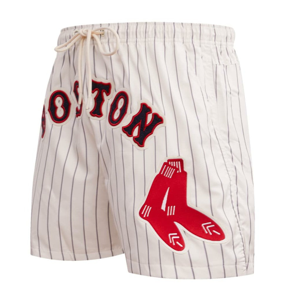Boston Red Sox Pro Standard Pinstripe Retro Classic Woven Shorts Clearance
