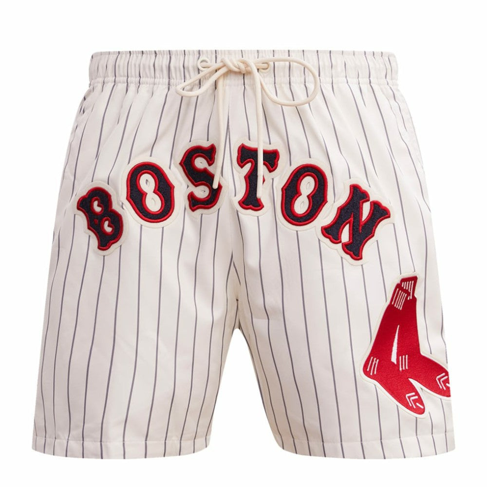 Boston Red Sox Pro Standard Pinstripe Retro Classic Woven Shorts Clearance