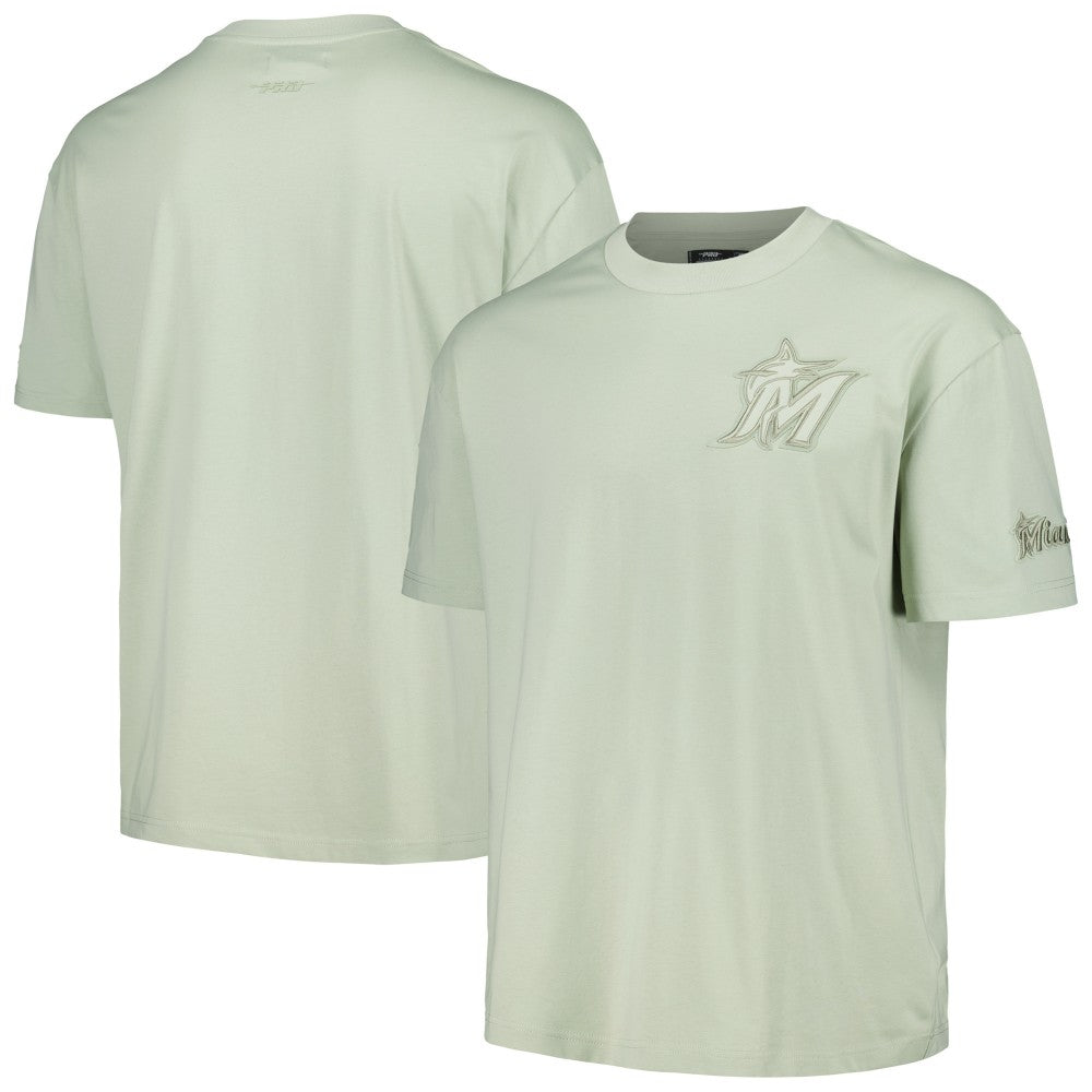 Miami Marlins Pro Standard Oversized Neutral CJ Dropped Shoulders T-Shirt for sale