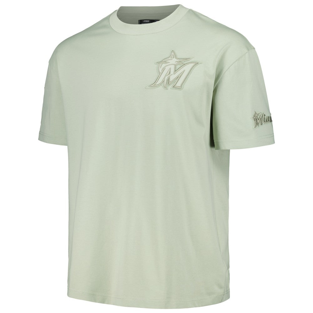 Miami Marlins Pro Standard Oversized Neutral CJ Dropped Shoulders T-Shirt for sale