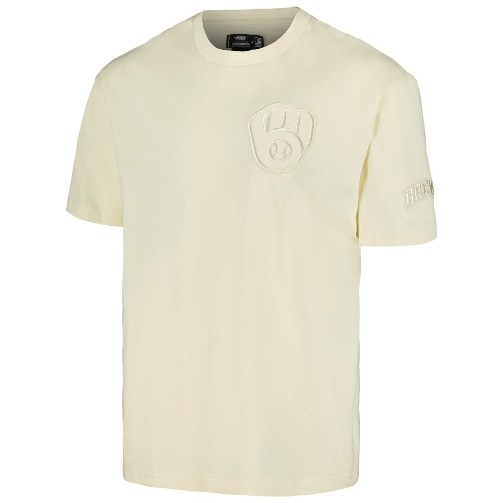 Milwaukee Brewers Pro Standard Oversized Neutral CJ Dropped Shoulders T-Shirt On Sale