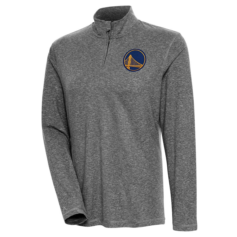 NBA - Golden State Warriors Antigua Women's Confront Quarter-Zip Pullover Top - Heather Black
