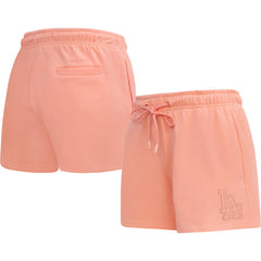 Los Angeles Dodgers Pro Standard Women's Neutral Fleece Shorts for sale