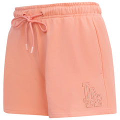 Los Angeles Dodgers Pro Standard Women's Neutral Fleece Shorts for sale