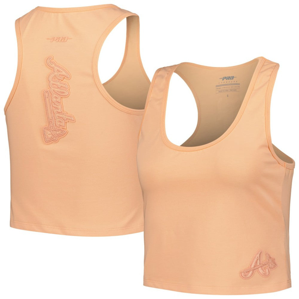 Atlanta Braves Pro Standard Women's Neutral Fitted Racerback Tank Top discount