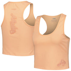 Atlanta Braves Pro Standard Women's Neutral Fitted Racerback Tank Top discount