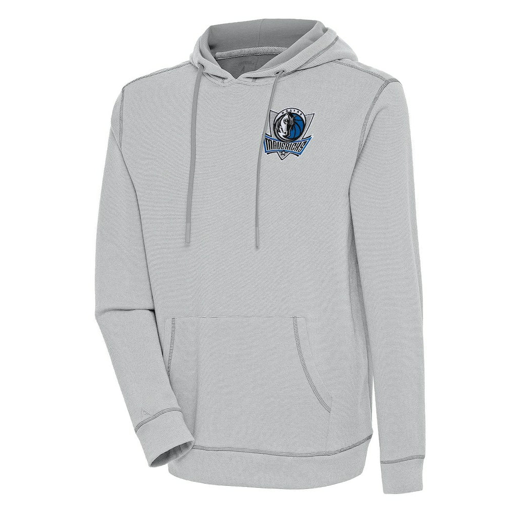 NBA - Dallas Mavericks Antigua Axe Bunker Tri-Blend Pullover Hoodie - Gray