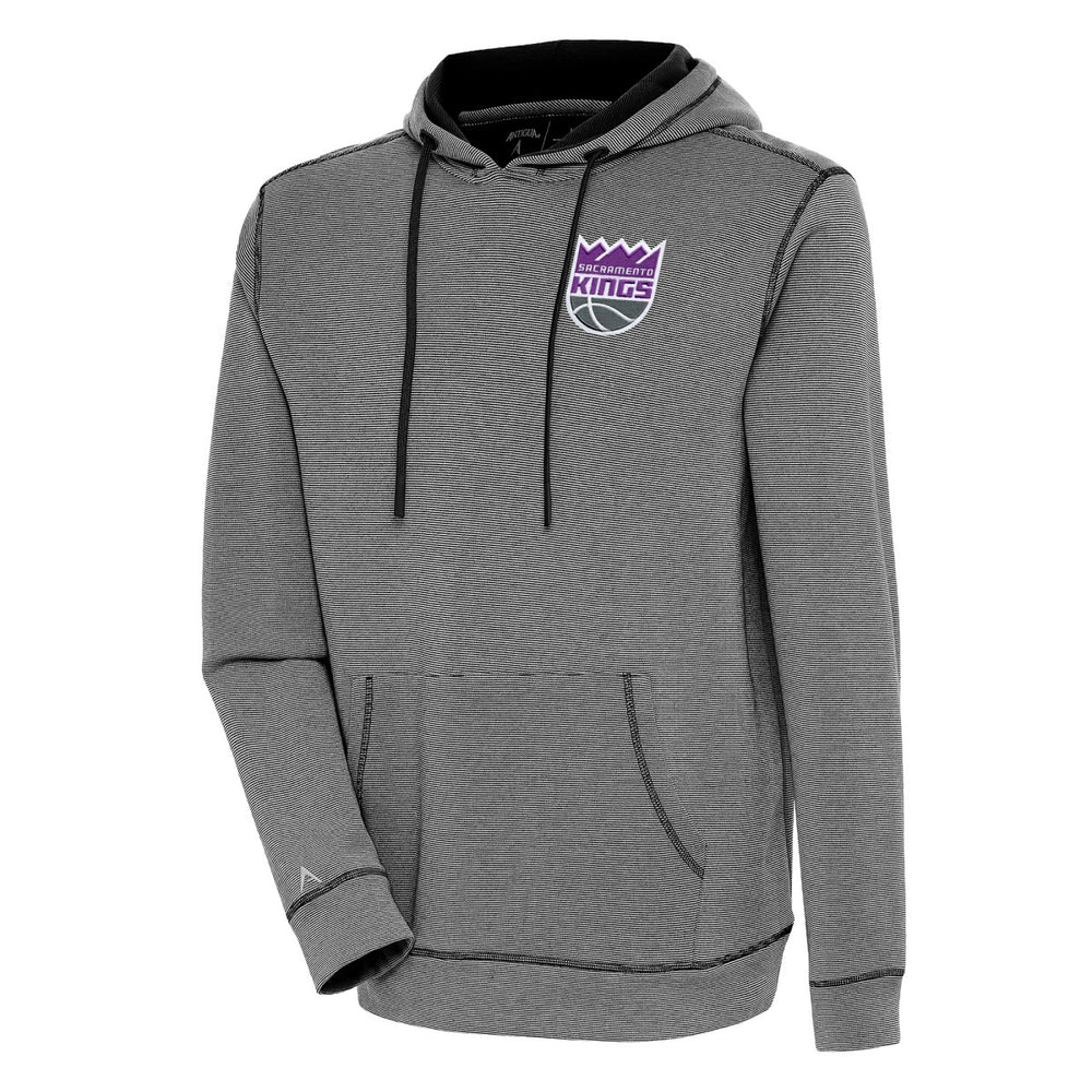 NBA - Sacramento Kings Antigua Axe Bunker Tri-Blend Pullover Hoodie - Black