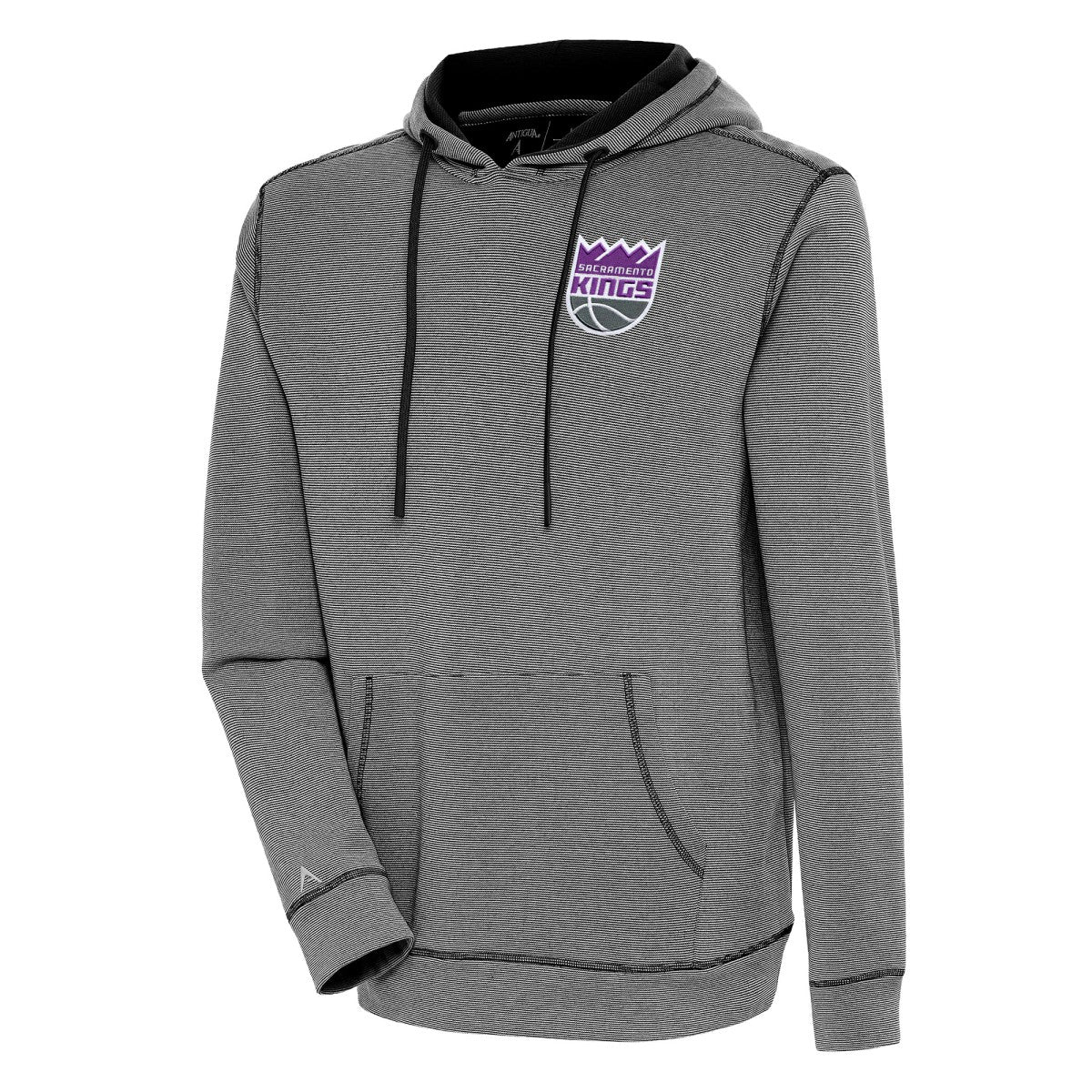 NBA - Sacramento Kings Antigua Axe Bunker Tri-Blend Pullover Hoodie - Black