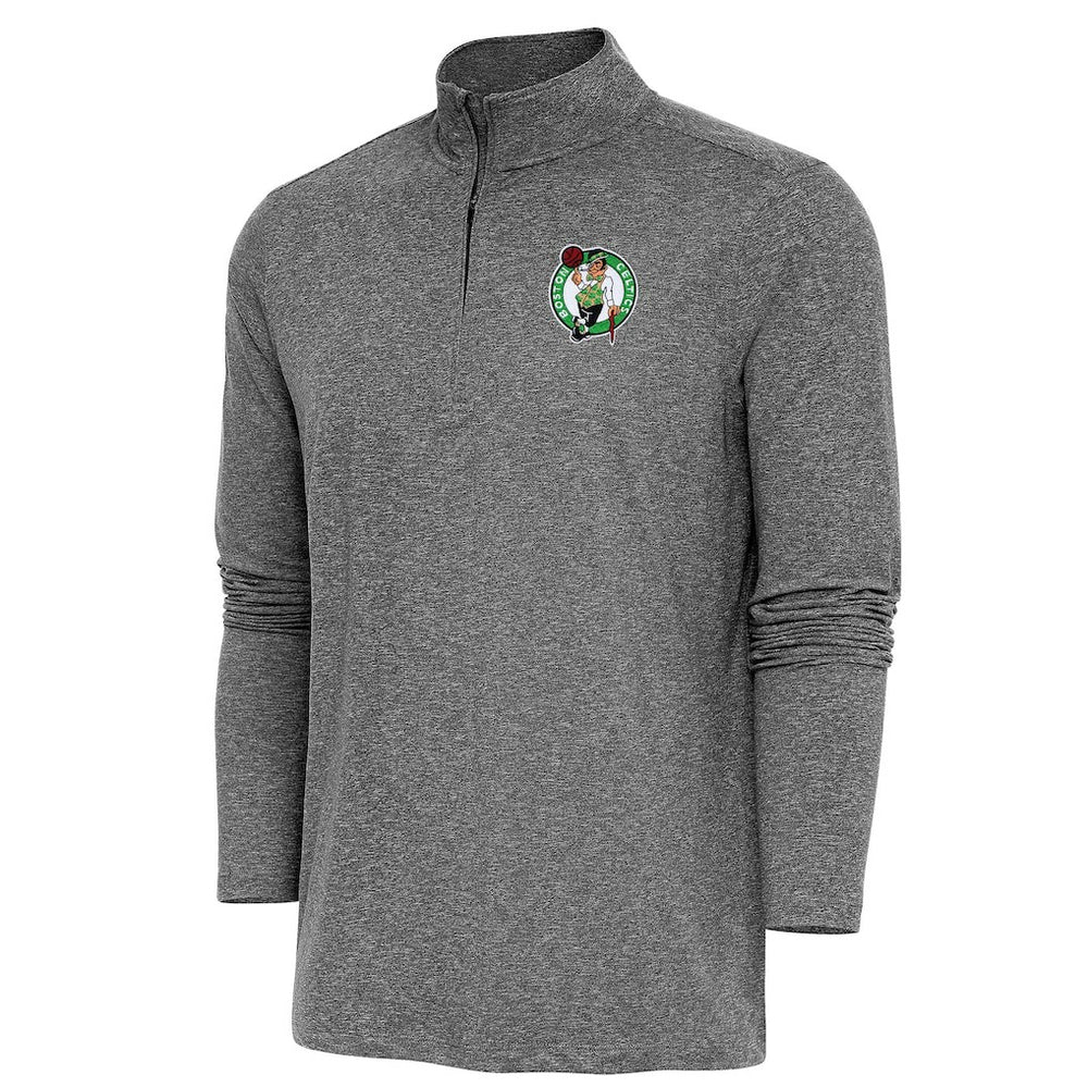 NBA - Boston Celtics Antigua Hunk Quarter-Zip Pullover Top - Heather Black