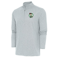 NBA - Boston Celtics Antigua Hunk Quarter-Zip Pullover Top - Heather Gray