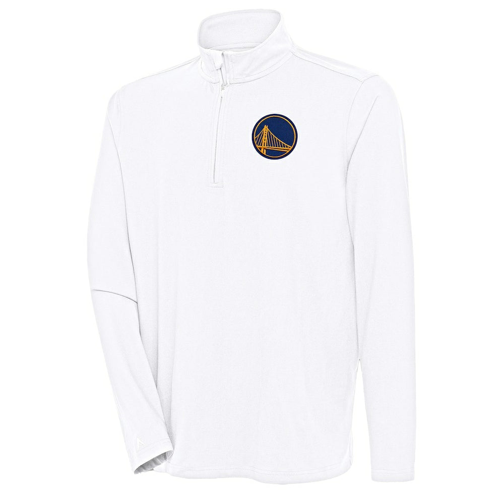 NBA - Golden State Warriors Antigua Hunk Quarter-Zip Pullover Top - White