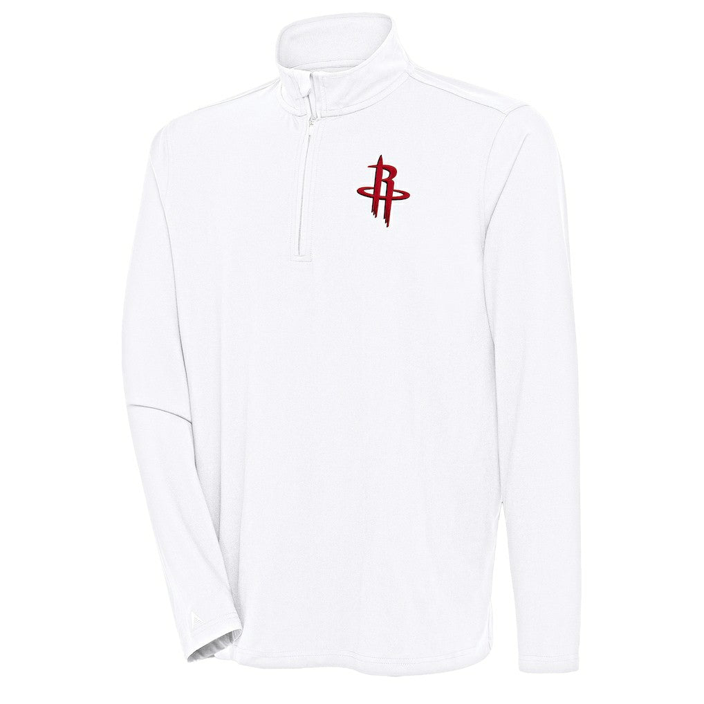 NBA - Houston Rockets Antigua Hunk Quarter-Zip Pullover Top - White
