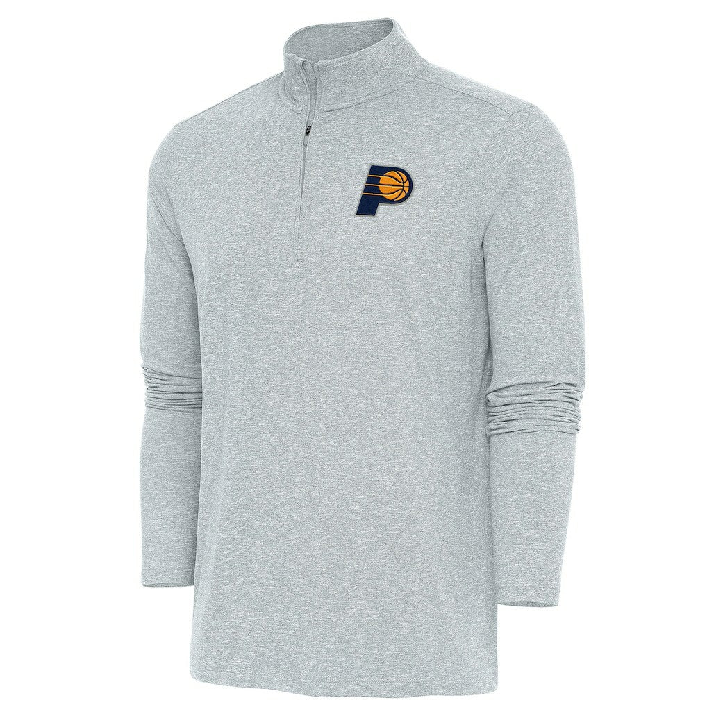 NBA - Indiana Pacers Antigua Hunk Quarter-Zip Pullover Top - Heather Gray