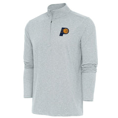 NBA - Indiana Pacers Antigua Hunk Quarter-Zip Pullover Top - Heather Gray
