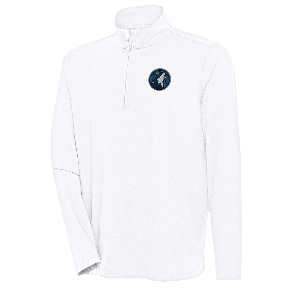 NBA - Minnesota Timberwolves Antigua Hunk Quarter-Zip Pullover Top - White
