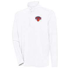 NBA - New York Knicks Antigua Hunk Quarter-Zip Pullover Top - White