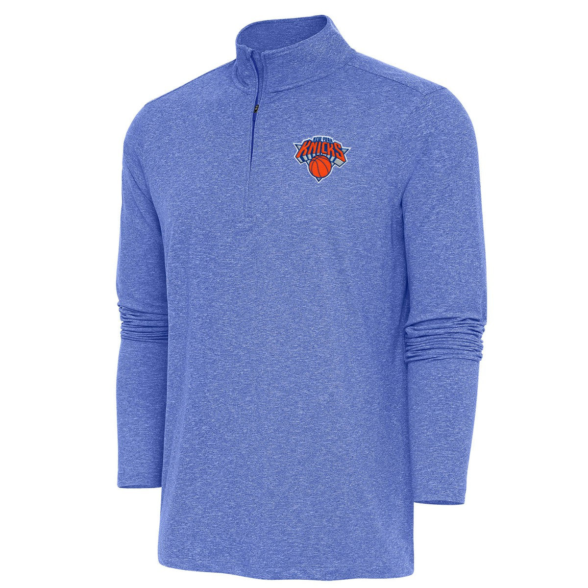 NBA - New York Knicks Antigua Hunk Quarter-Zip Pullover Top - Heather Royal