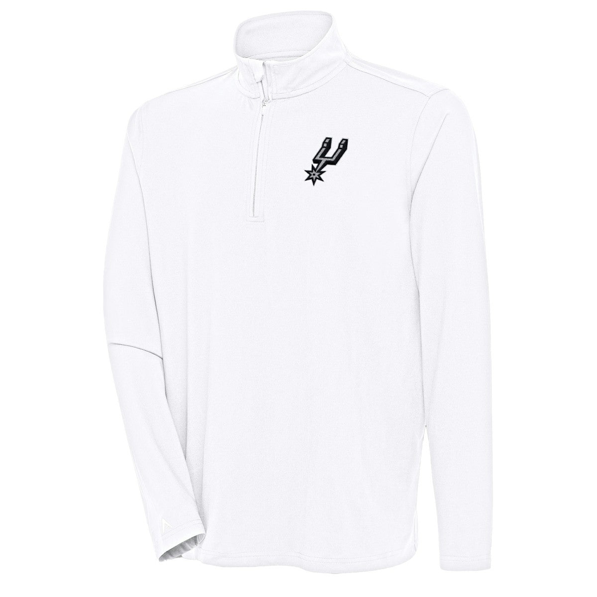 NBA - San Antonio Spurs Antigua Hunk Quarter-Zip Pullover Top - White