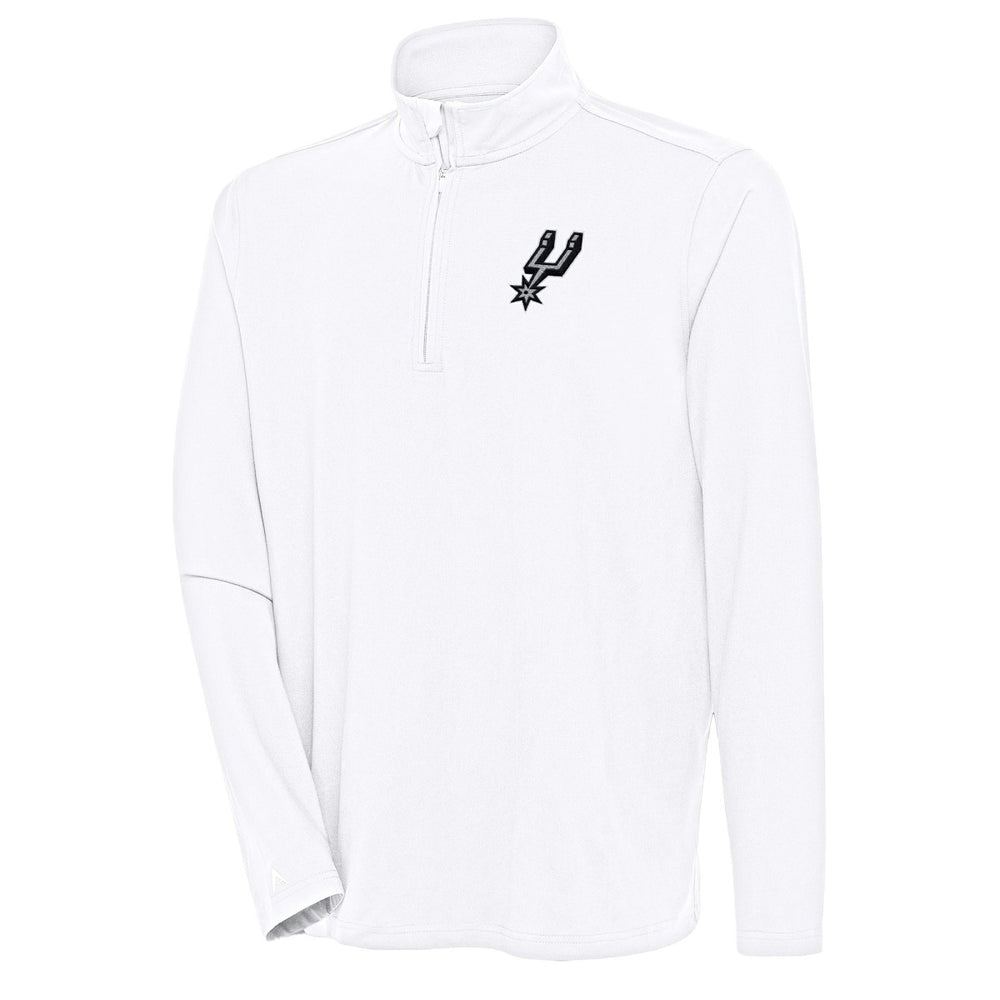 NBA - San Antonio Spurs Antigua Hunk Quarter-Zip Pullover Top - White
