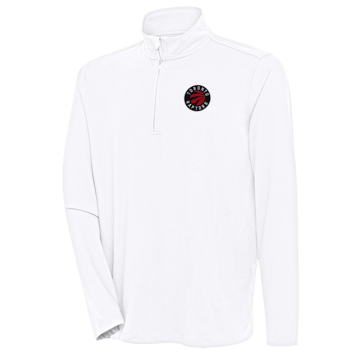 NBA - Toronto Raptors Antigua Hunk Quarter-Zip Pullover Top - White