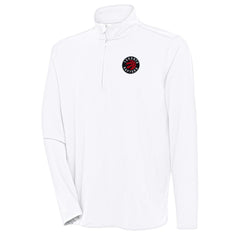 NBA - Toronto Raptors Antigua Hunk Quarter-Zip Pullover Top - White