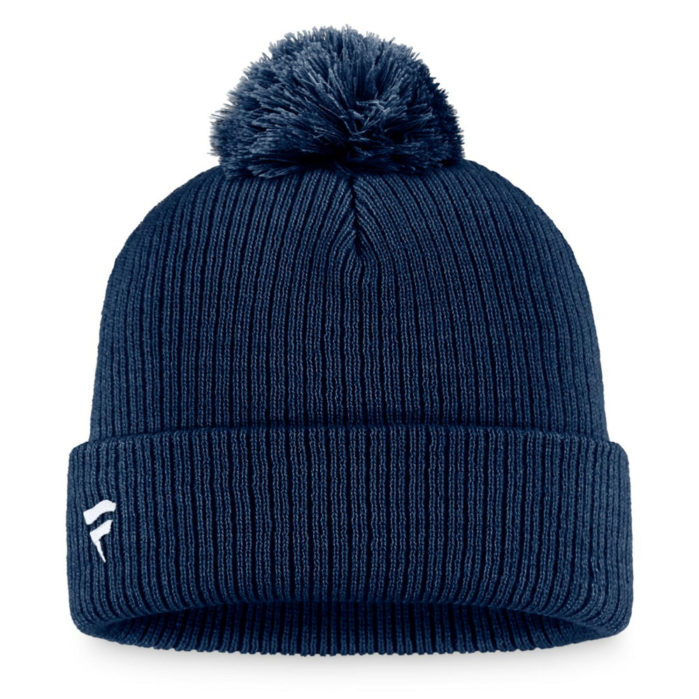 Tennessee Titans Women's Cuffed Knit Hat with Pom Navy - Fanatics