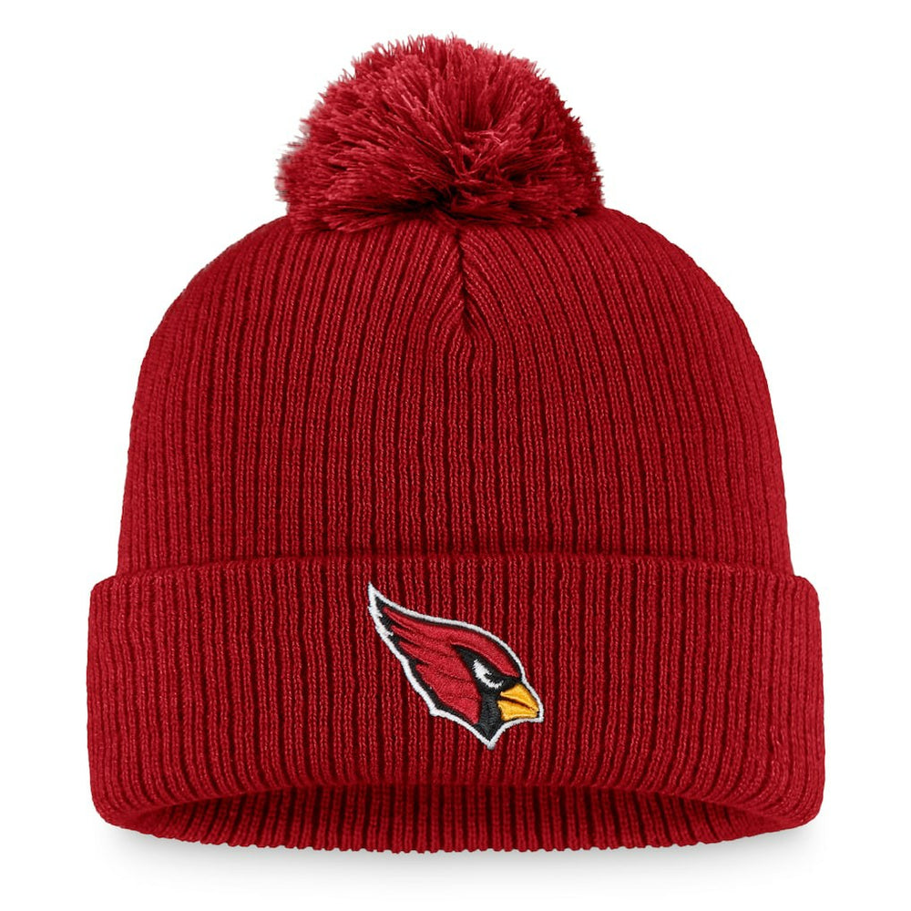 Arizona Cardinals Women's Logo Cuffed Knit Hat with Pom Cardinal - Fanatics