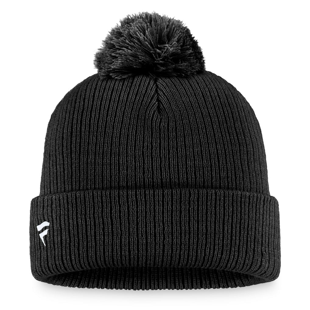 New Orleans Saints Women's Logo Cuffed Knit Hat with Pom Black - Fanatics